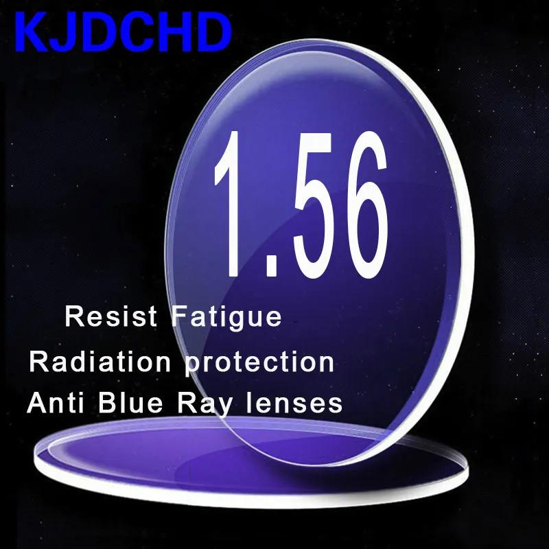 1.56 색인 UV 400 반대로 파란 광선 반대로 방사선 수지 렌즈 눈을위한 녹색 코팅 반대로 피로 렌즈
